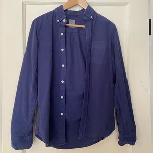 J Crew Navy Button Up